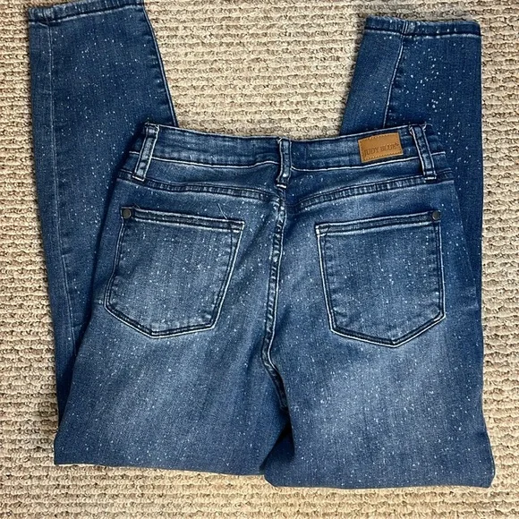 Judy Blue Bleach Splatter straight crop jeans size 5/27 - Picture 4 of 4